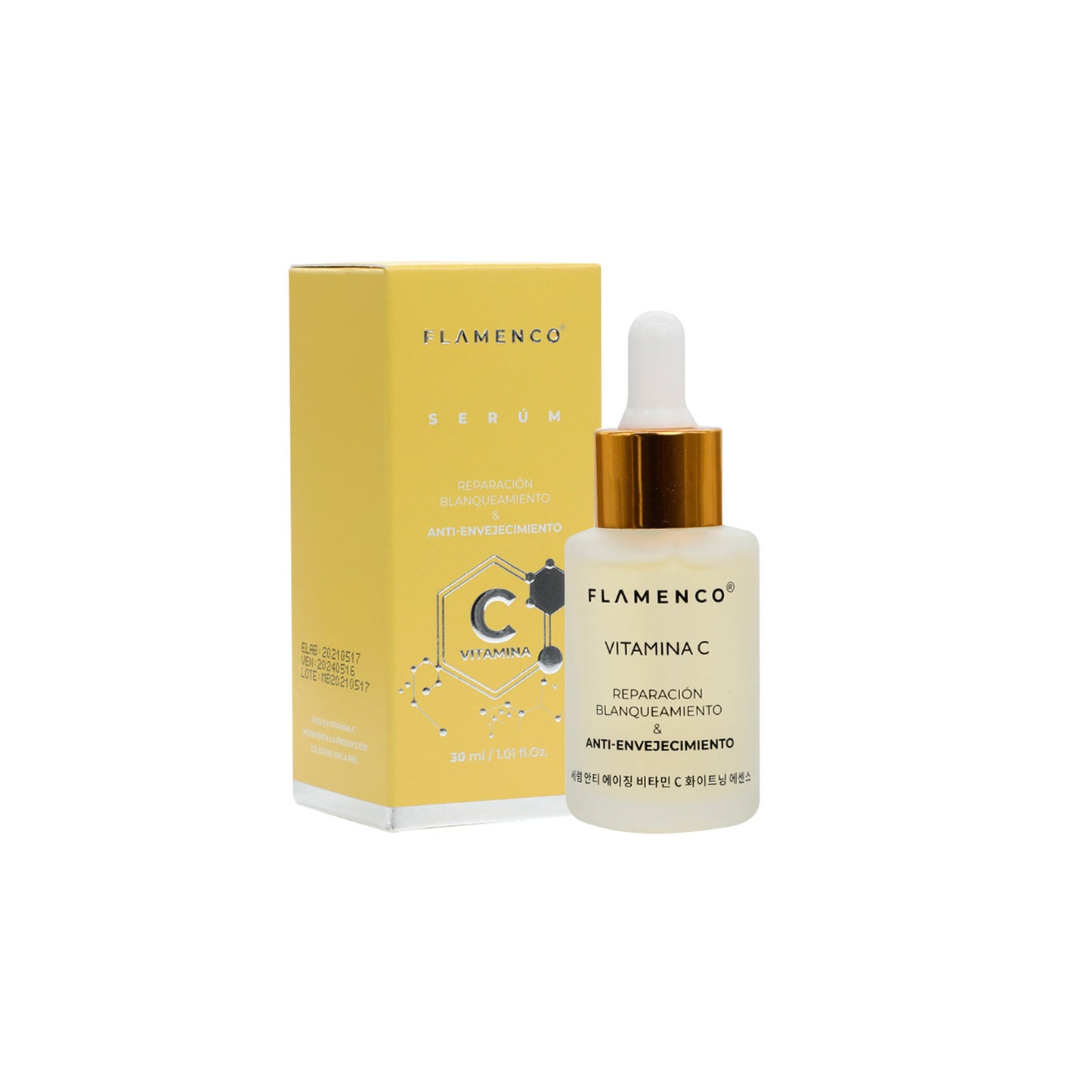 Reparación, antienvejecimiento, Serum de vitamina C Flamenco 30ml $7.000