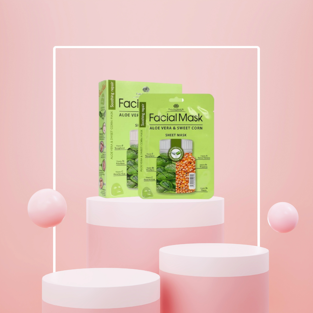 Reparación rápida de la piel, Mascarilla de Aloe vera y Maíz dulce -Fruit of the Wokali- Oferta $499