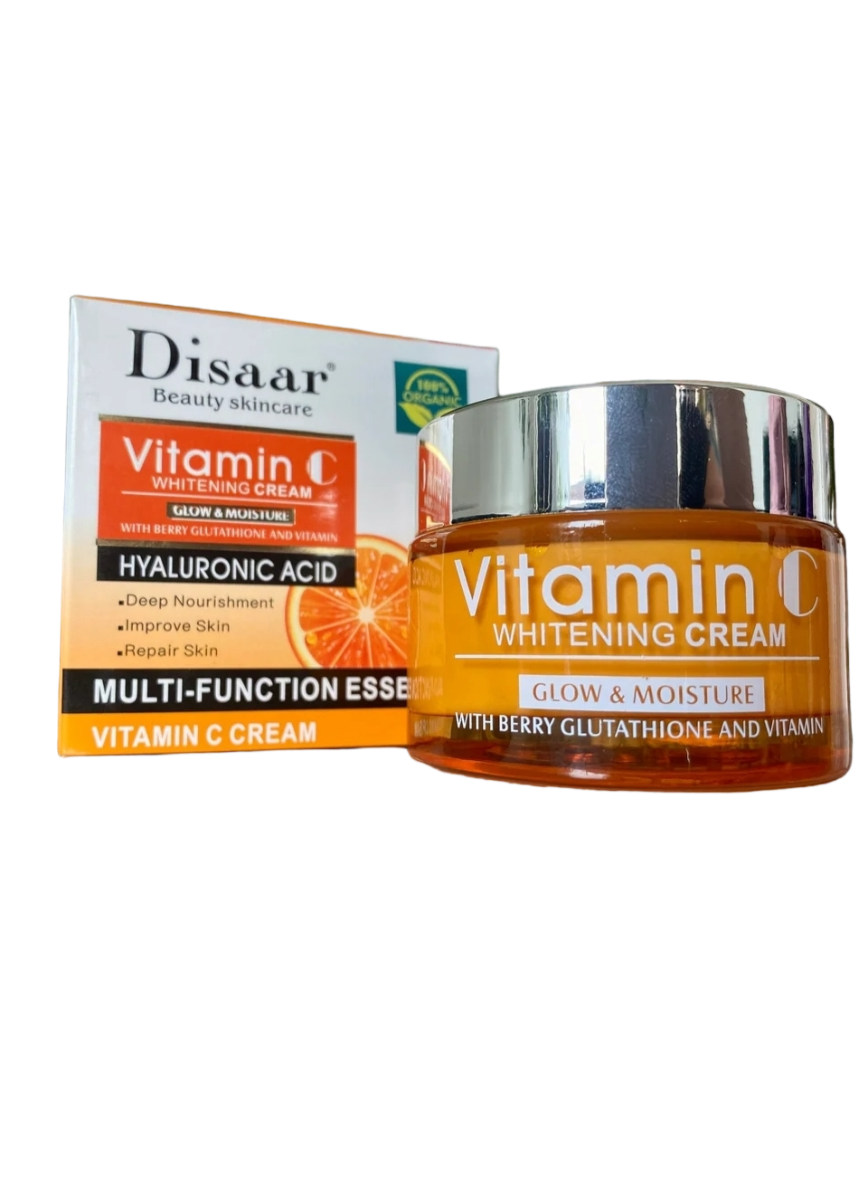 Crema con Ácido Hialurónico, enriquecida con vitamina C 50g $7.000