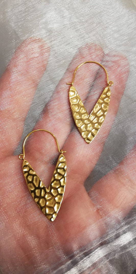 Corazones, Aros de acero quirúrgico Bañados en oro